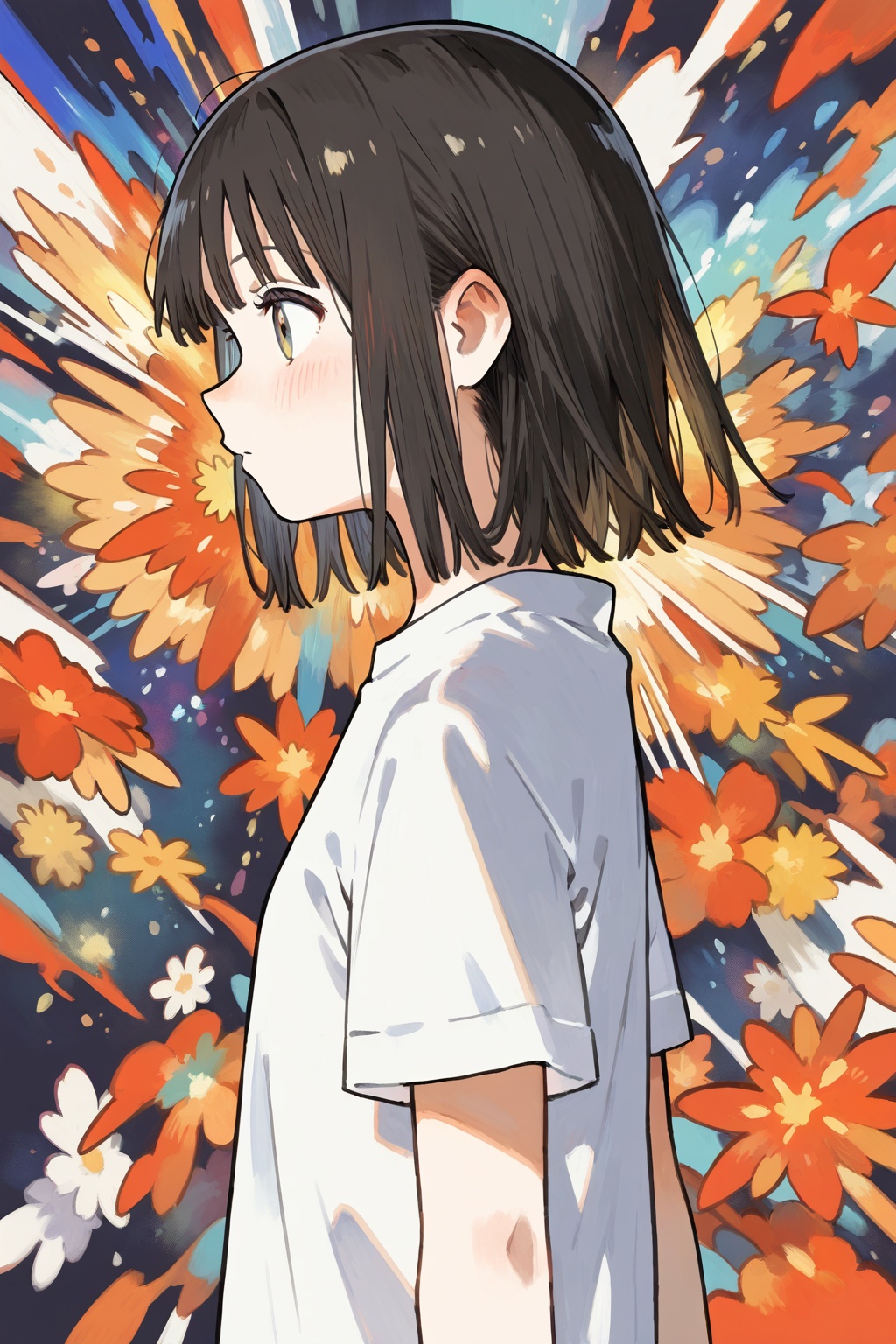 1girl,  solo,  blush on Tensor.Art