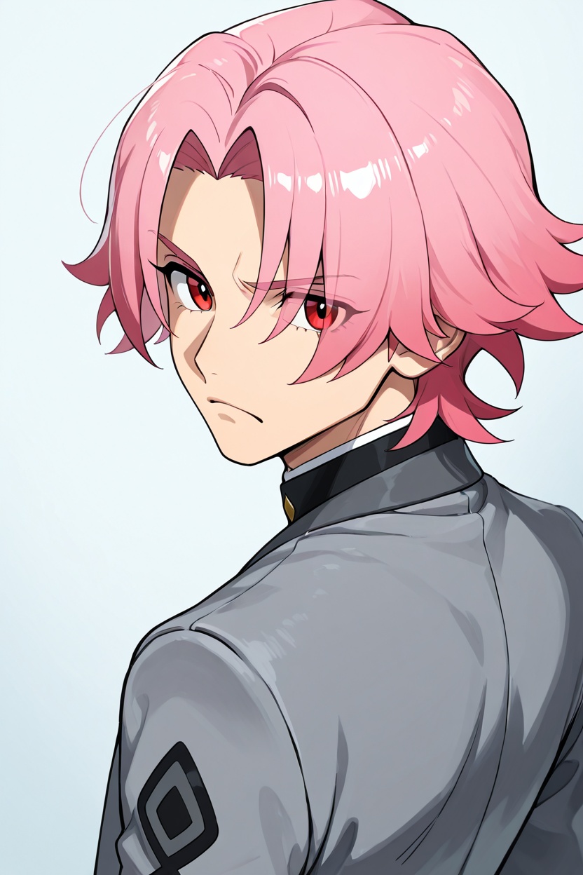 1boy,  upper body,  eyes visible through hair on Tensor.Art