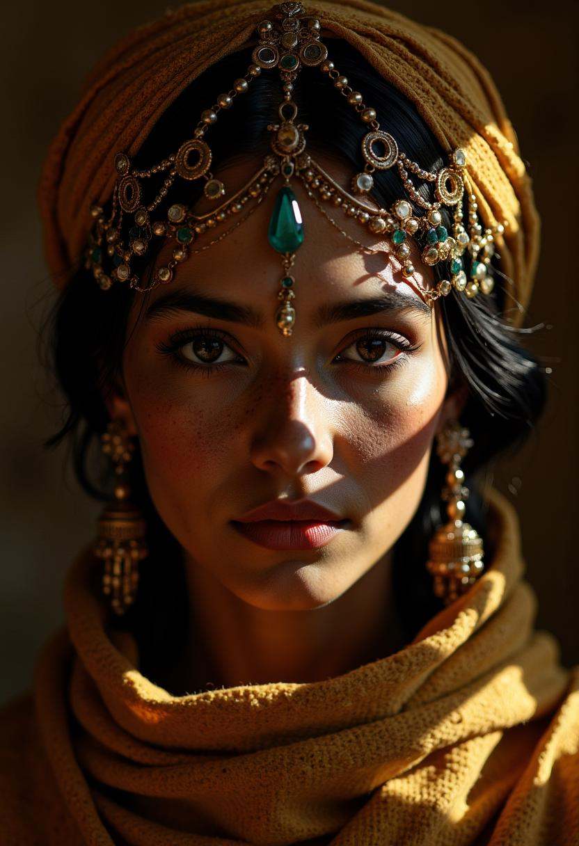 a cinematic photo of a beautiful berber woman.intricate light on Tensor.Art