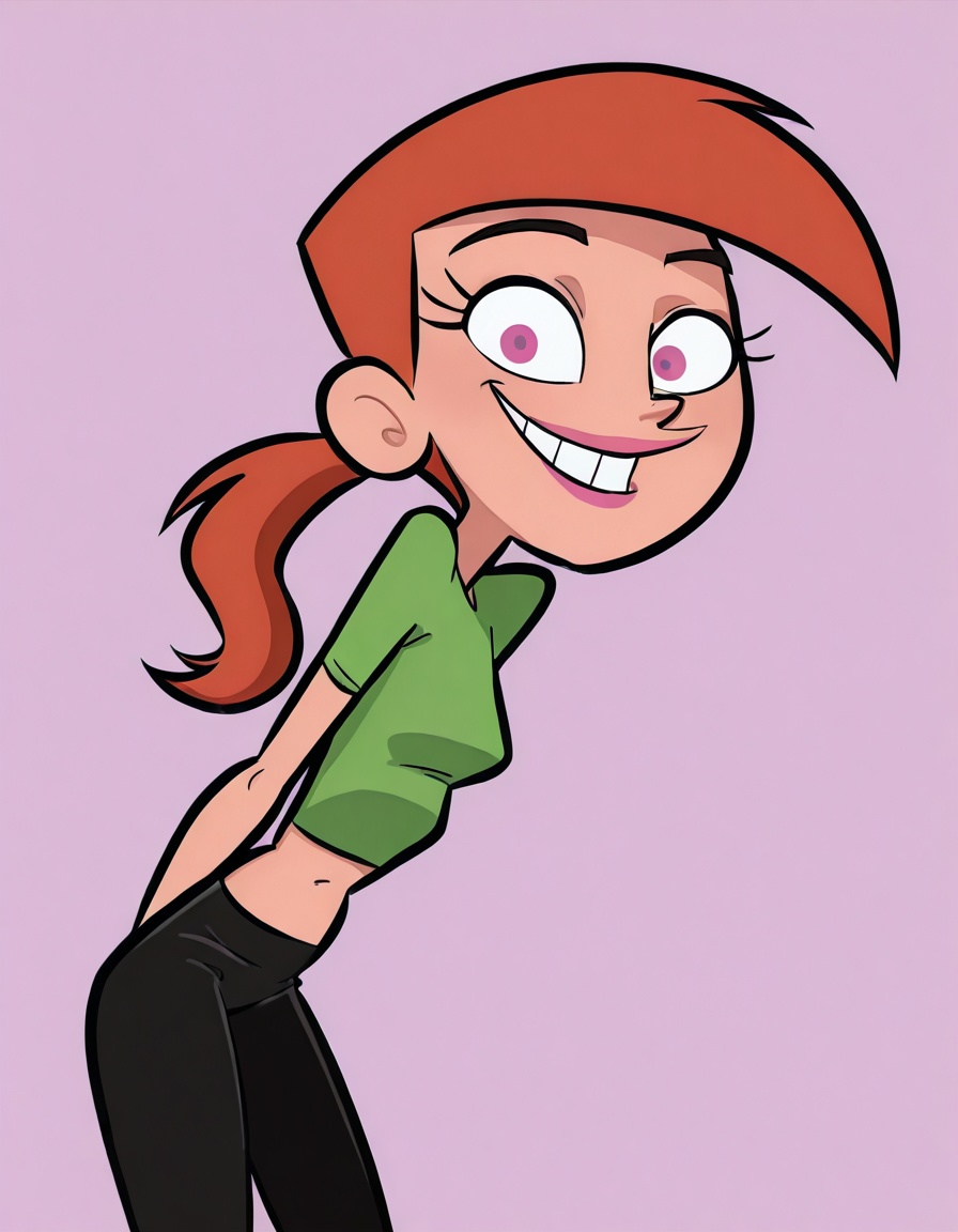 vicky,  lipstick,  ponytail on Tensor.Art