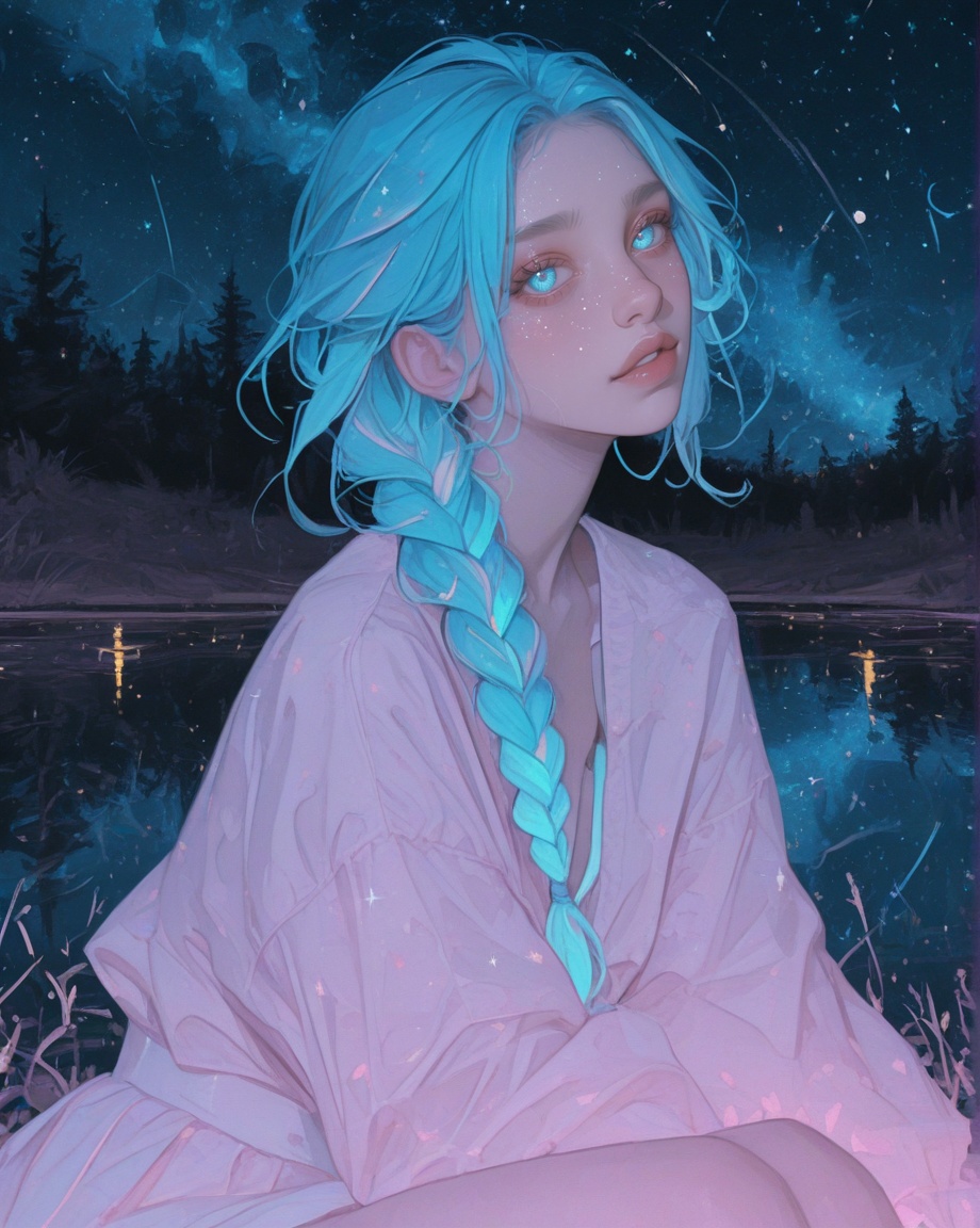faux traditional media,  niji style,  pastel colors on Tensor.Art