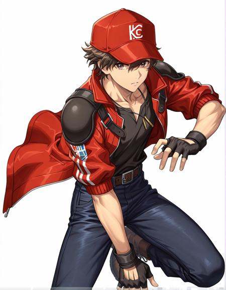 1boy,  red cap,  kc emblem on Tensor.Art