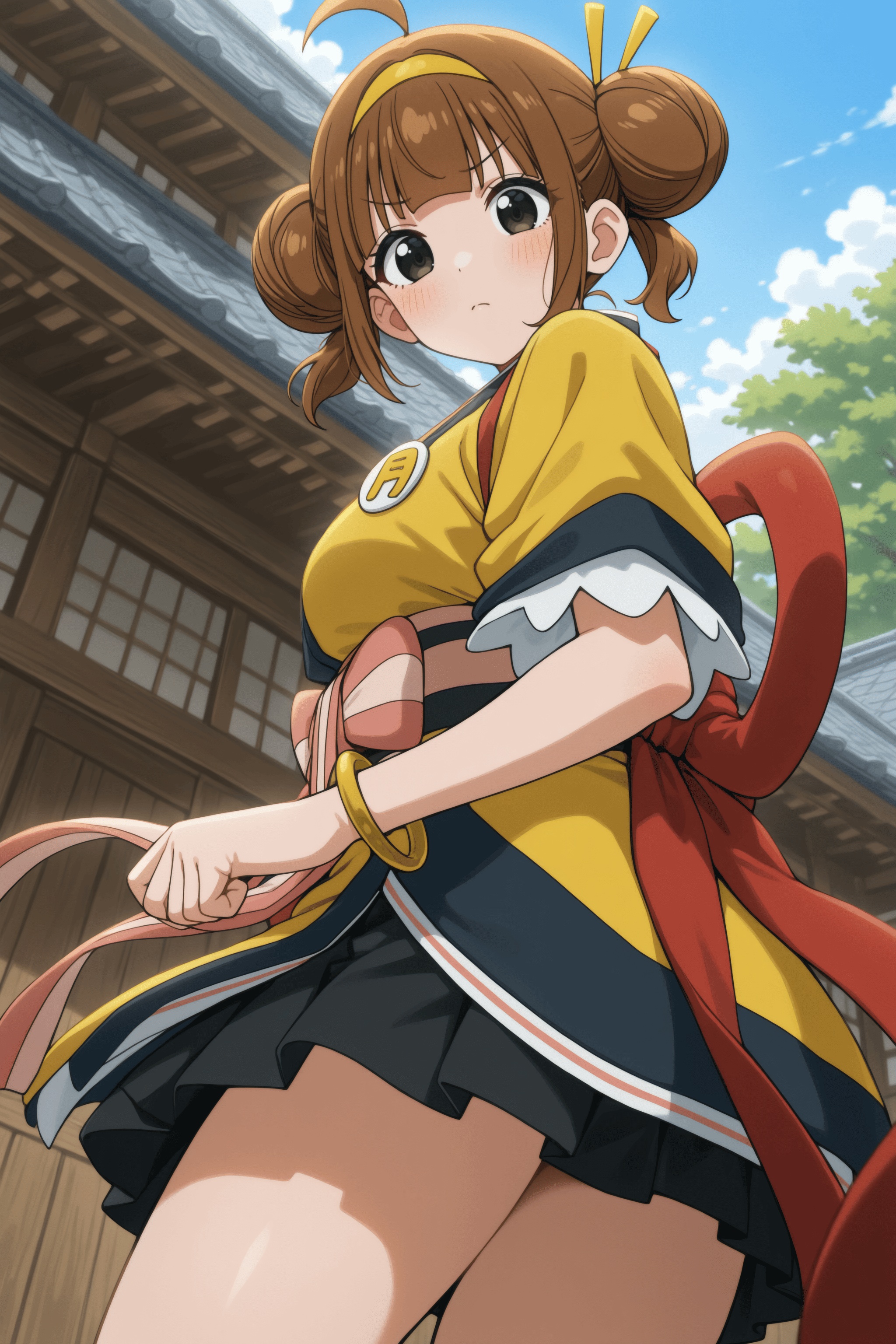 1girl,  imadake tsukimi tabemi,  brown hair on Tensor.Art