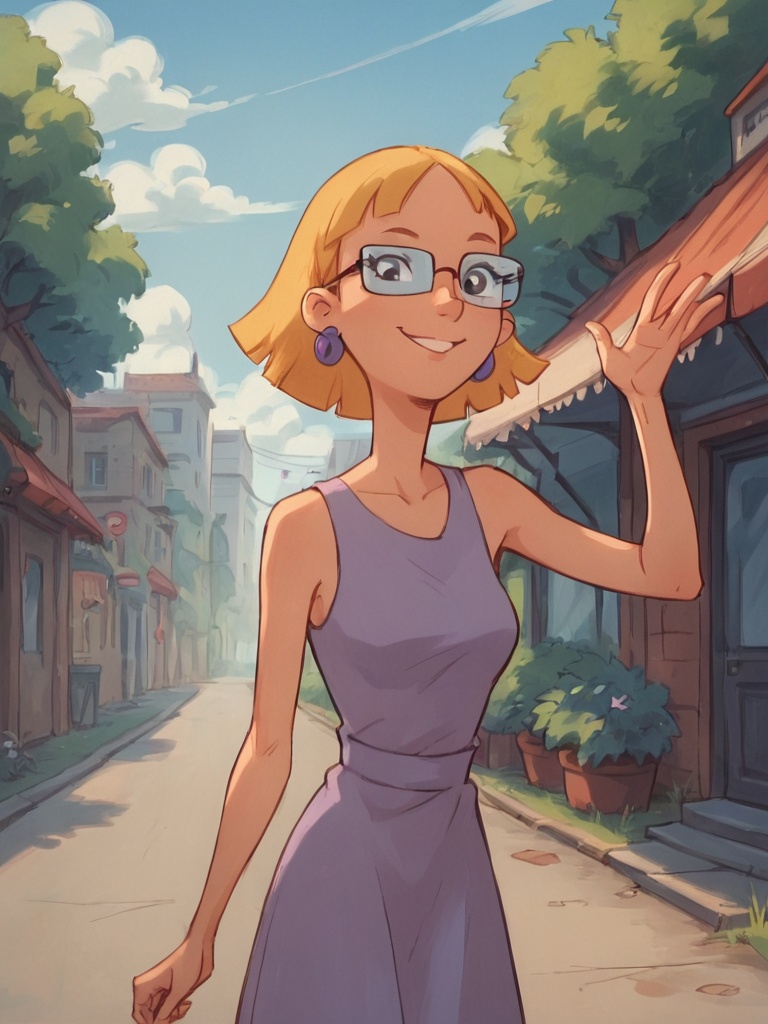 miriam,  1girl,  glasses on Tensor.Art