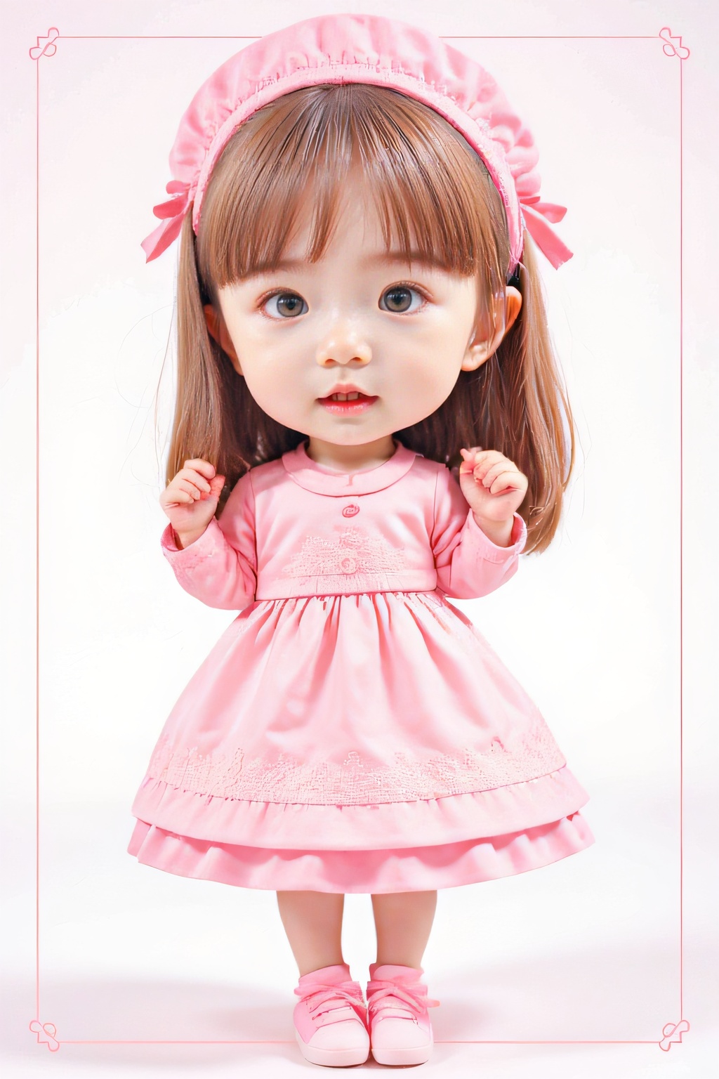 <lora:AgainF1ChibiLora:1>,girl,chibi,dress,