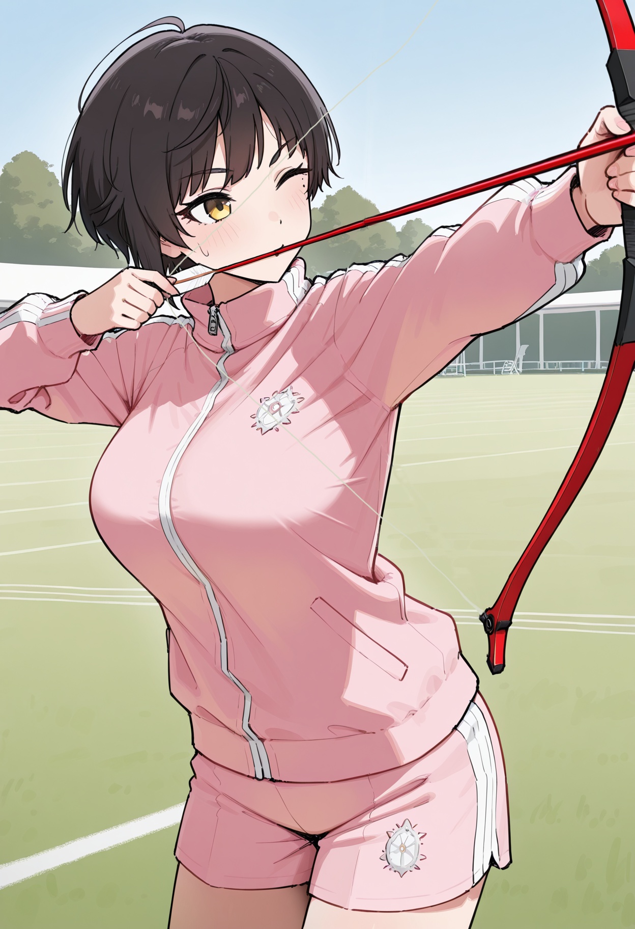 solo,  1girl,  black short hair on Tensor.Art