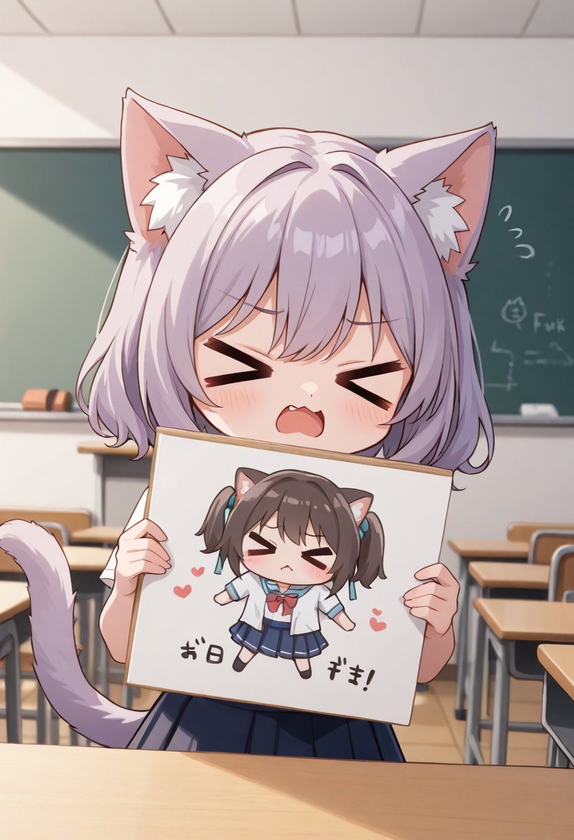 1girl,  solo,  cat girl on Tensor.Art