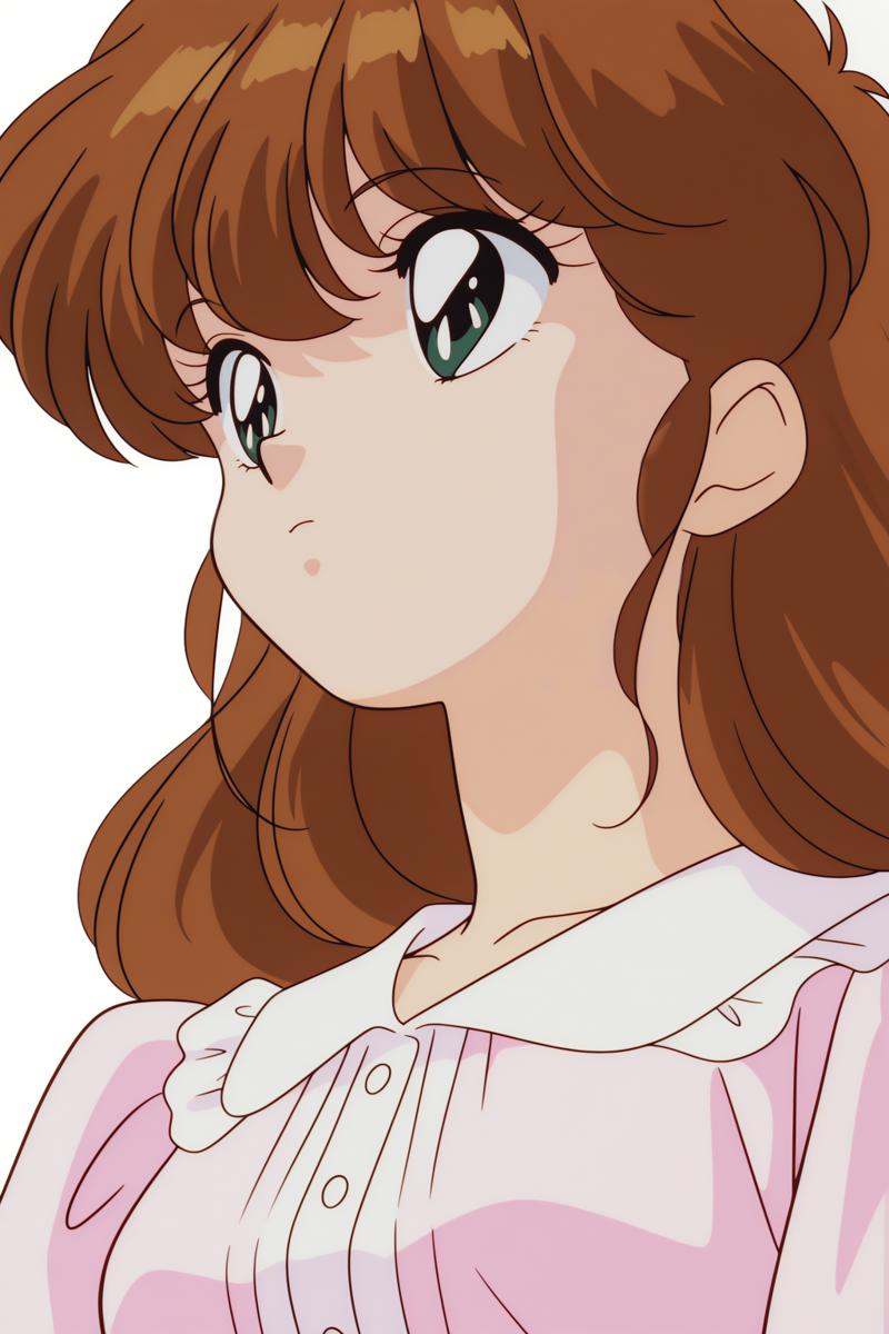 old anime style,  upper body,  simple background on Tensor.Art