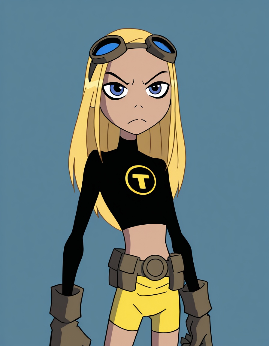 Terra,  1girl,  yellow shorts on Tensor.Art