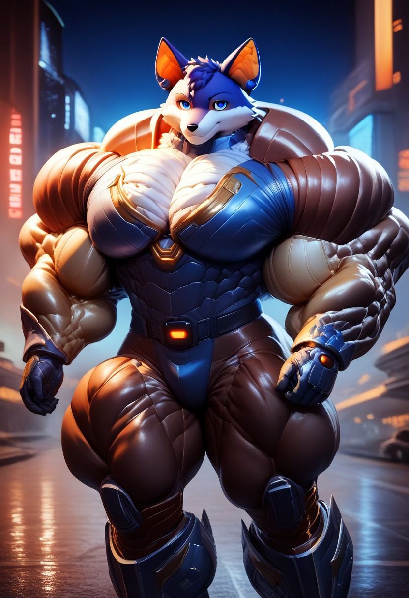 score_9, score_8_up, score_7_up, kemono, Karura, Demon Wolf, furry, Furry,masterpiece, best quality, high quality, extremely detailed 8k wallpaper, detailed, lighting, realistic, beautiful,uploaded on e621, ((Jan Matejko, Ross Tran, Denis Sarazhin)),  by Pino Daeni, by Ruan Jia, by Fumiko, by Levelviolet, by Supplesee,((male)), (solo), (lora:SuperBolinha2_CivicAI_Lora:1), (SuperBolinha2) , city background, skyscraper, Futuristic city, Evening, stars, Evening lights, Leomon Gigachad, Furry hero, superhero, Hero suit, Strong muscles, massive muscles, huge pectorals, chiseled abs, huge pecs, Exaggeratedly large muscles. A furry Hero whose presence inspires trust and respect. (((His Hero costume is black and red.)))(detailed background, depth of field, shadow, volumetric lights, ambient light on the body), ((fog battlefield)) Rainbow background,masterpiece, best quality, ultra realistic, 4k, 2k, (high detail: 1.3),(3D \(art\):1.2), blender \(software\), soft focus,ray tracing, (unreal engine: 1.3), absurd resolution.