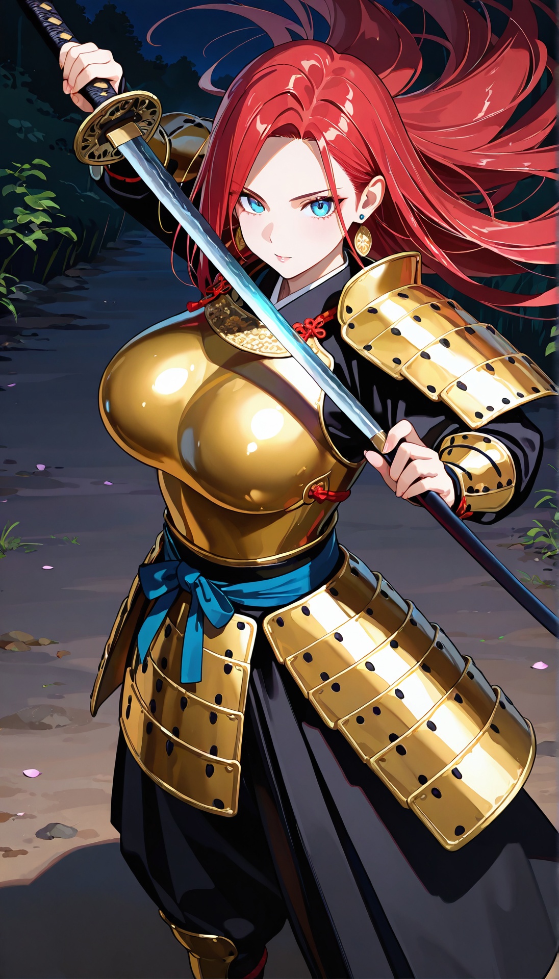 1girl,  solo,  gold armor on Tensor.Art