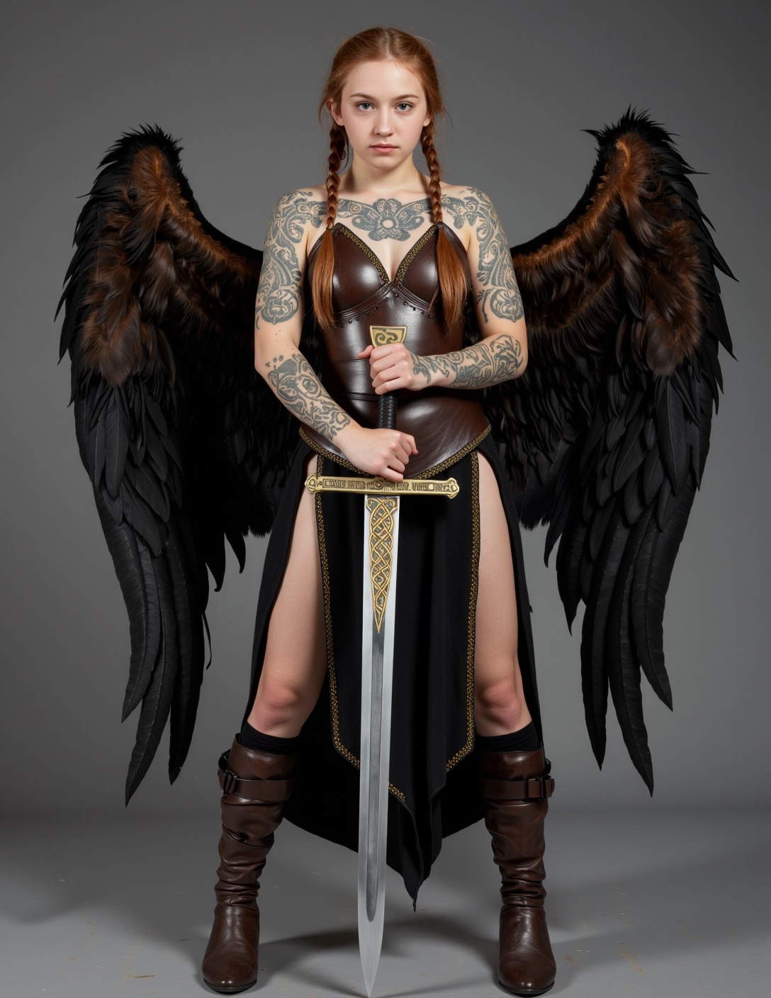 full body photo,  a 20 year old valkyrie,  armor on Tensor.Art