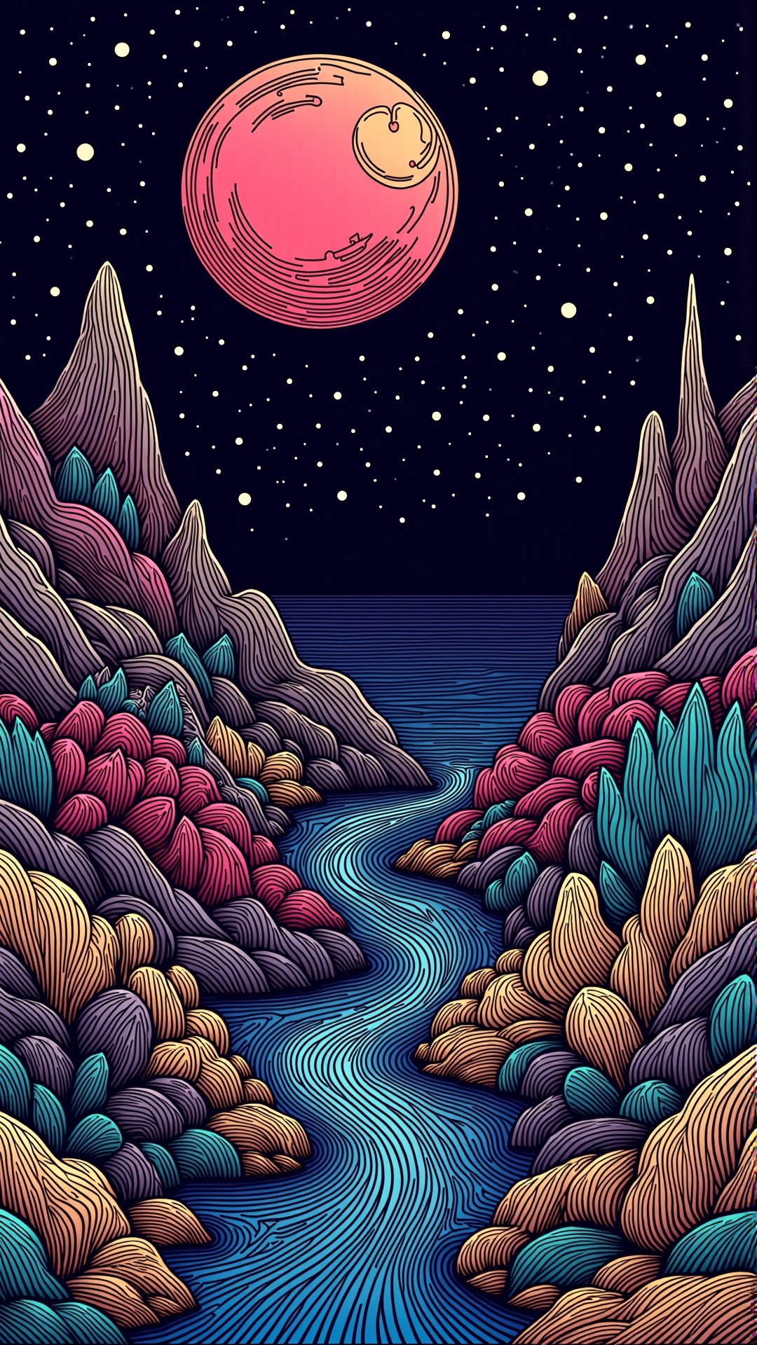 lineart,  colorful on Tensor.Art
