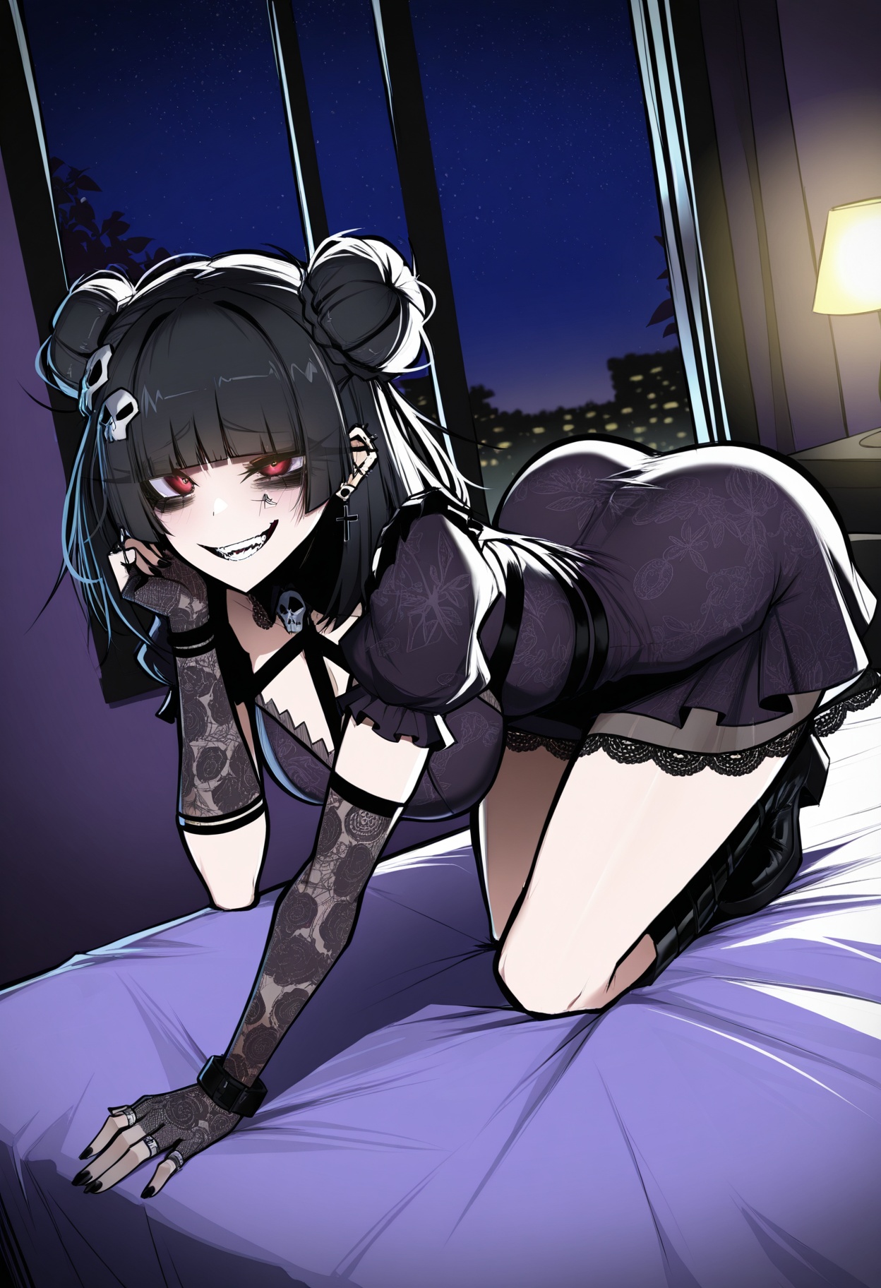 1girl,  bangs,  black hair on Tensor.Art