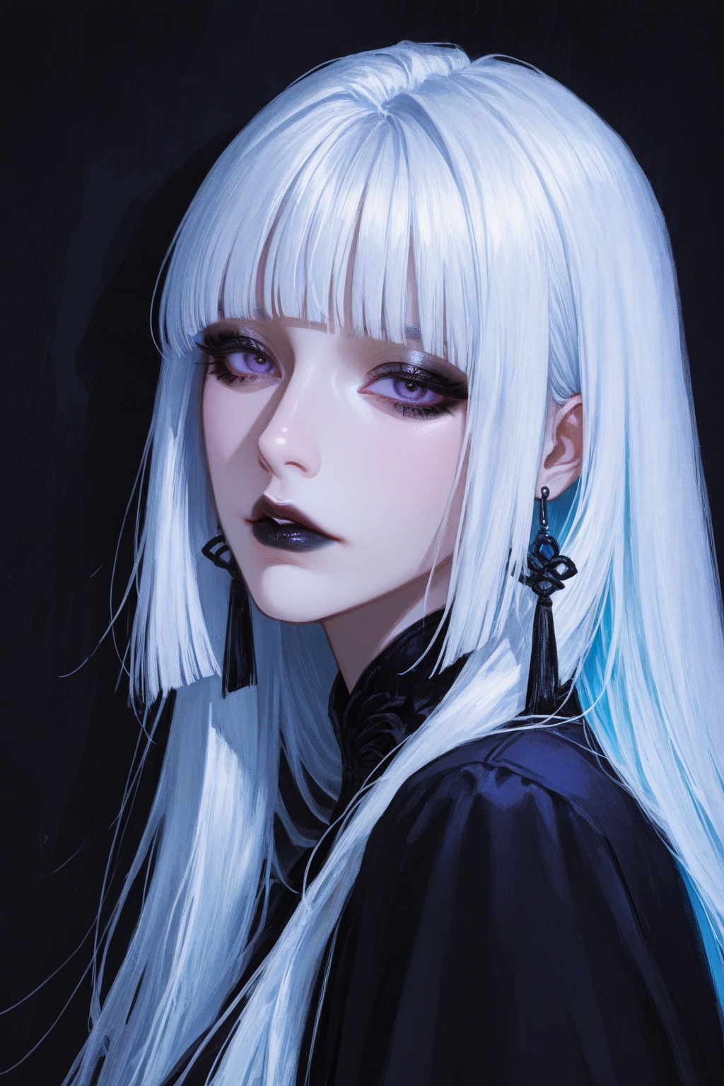 1girl,  solo,  bangs on Tensor.Art