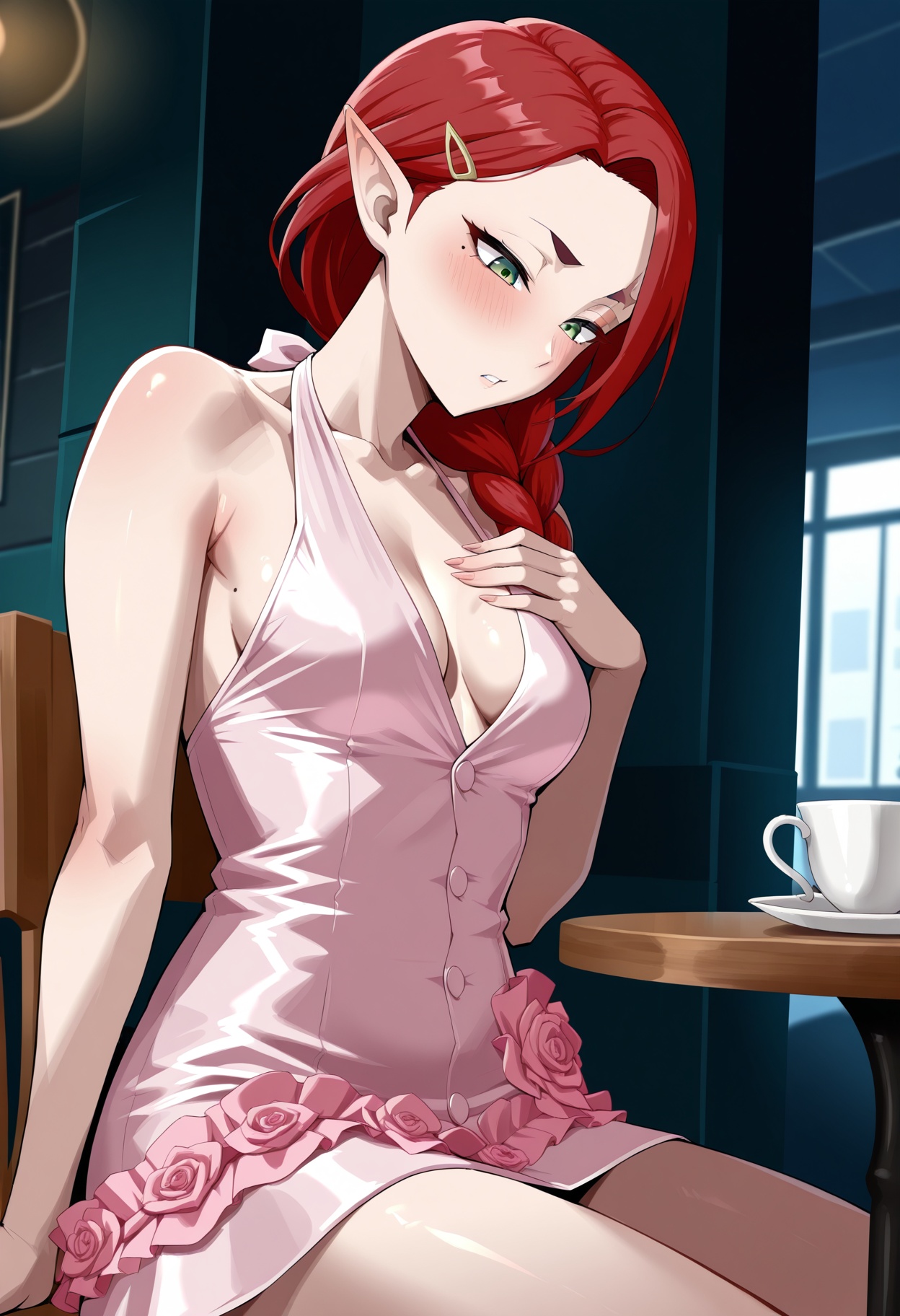 1girl,  milf,  red hair on Tensor.Art