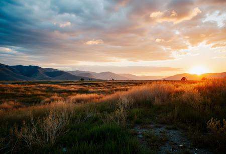 Montana Rangeland,  summer,  evening on Tensor.Art