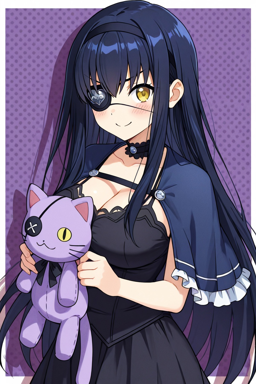 kushima kamome,  1girl,  black long straight hair on Tensor.Art