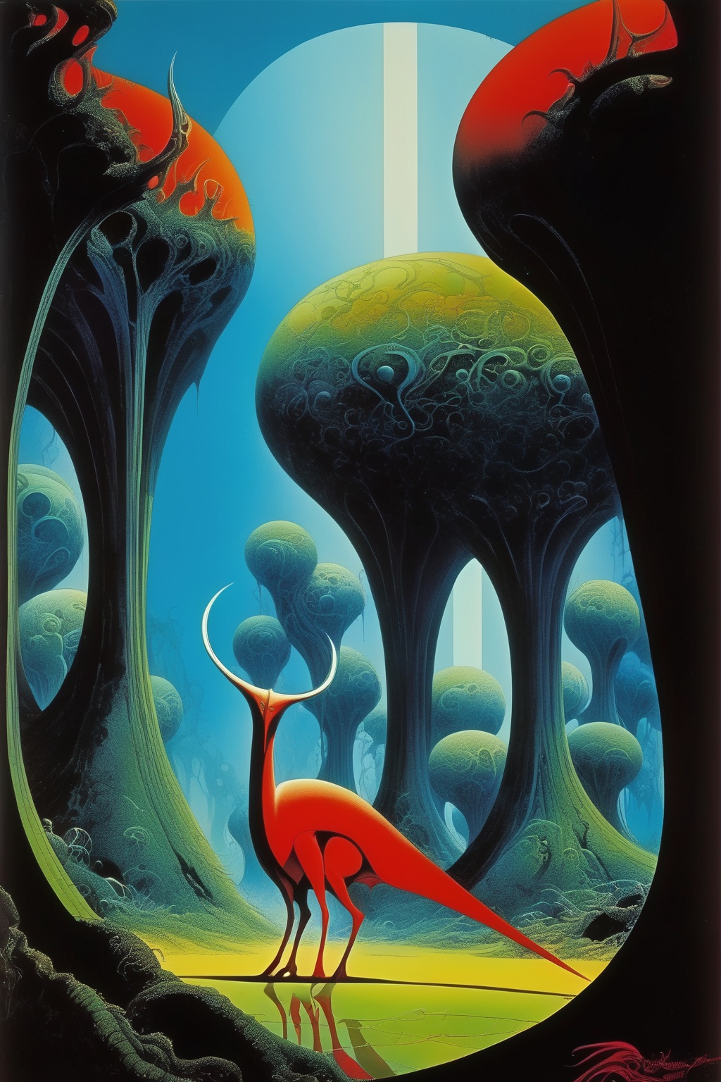 Philippe Druillet Style - in the style of roger dean on Tensor.Art