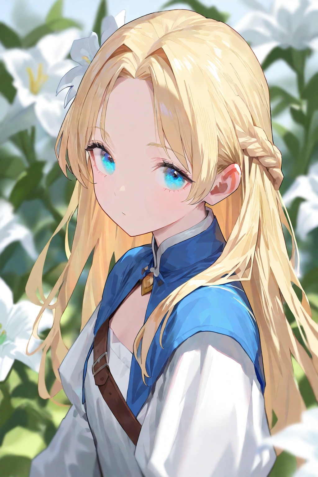 1girl,  bangs,  blonde_hair on Tensor.Art
