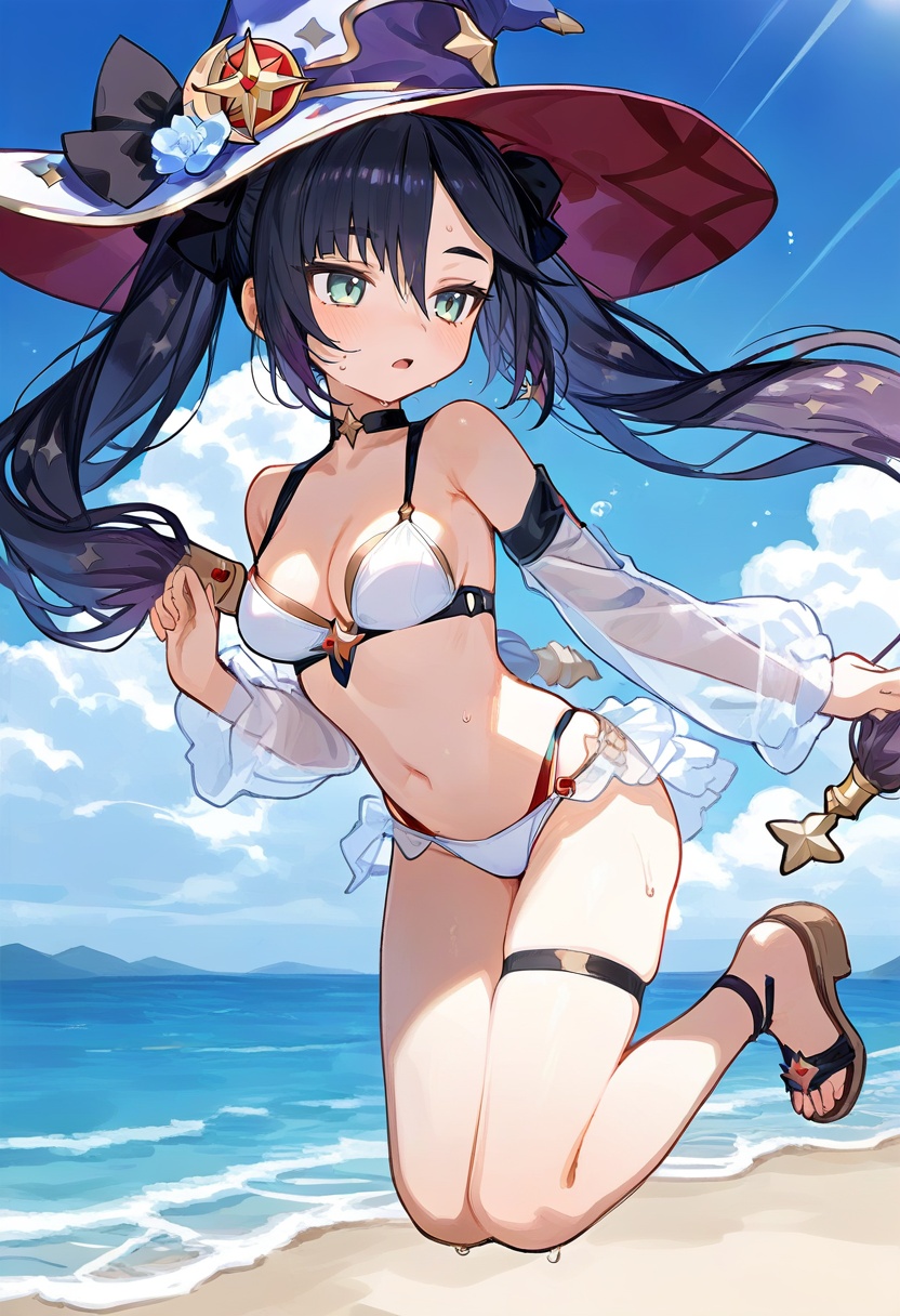 1girl,  mona \(genshin impact\),  genshin impact on Tensor.Art