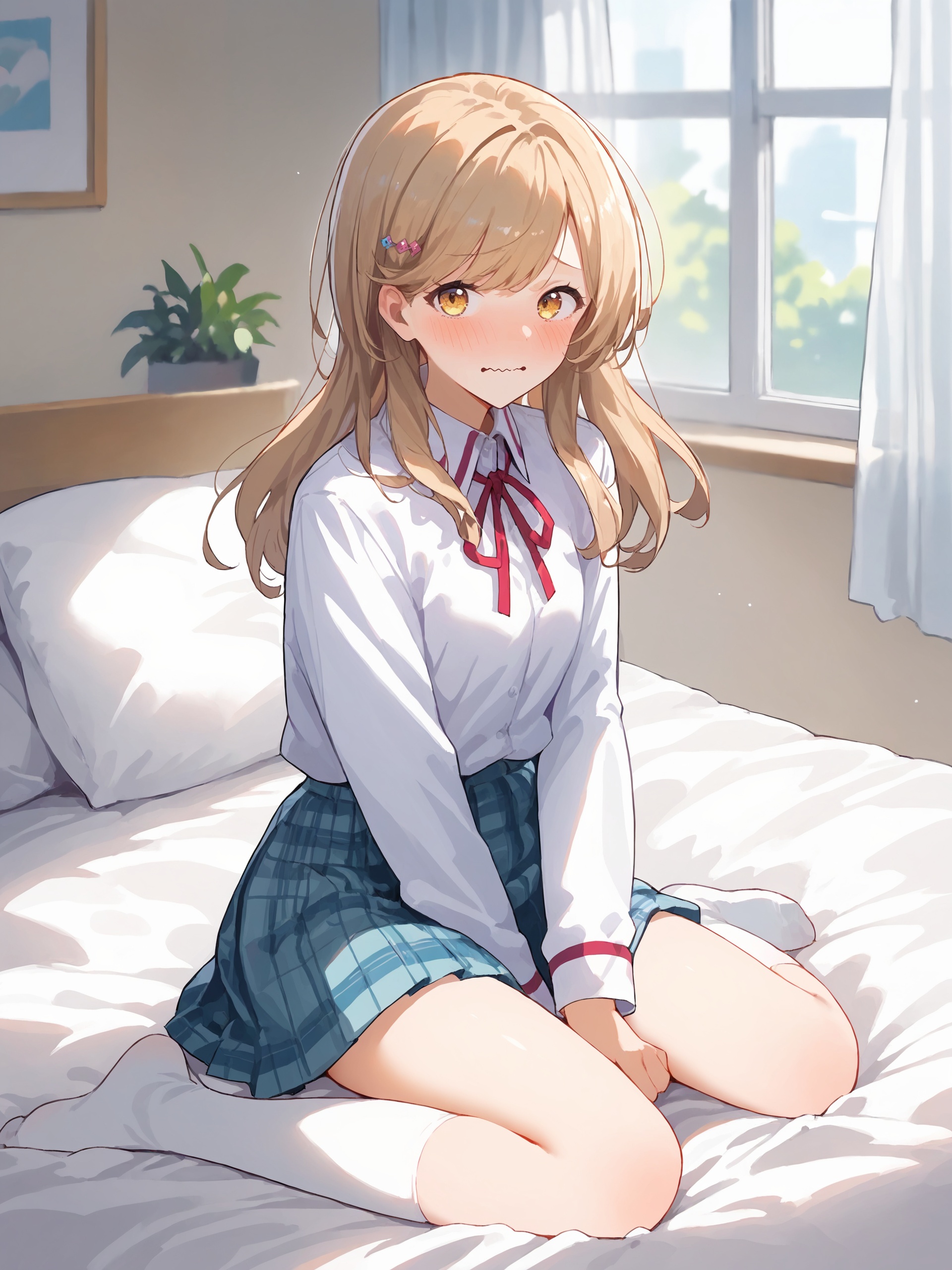 1girl,  sena ajisai,  hairclip on Tensor.Art