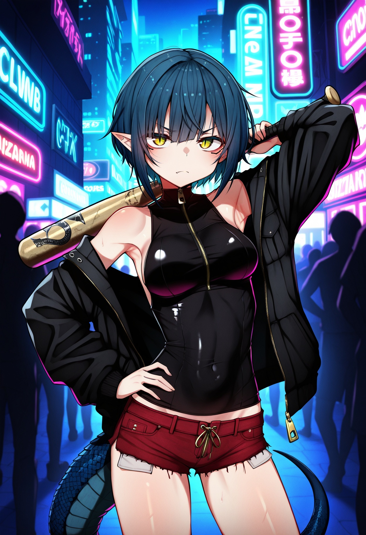 solo,  1girl,  pointed ears on Tensor.Art