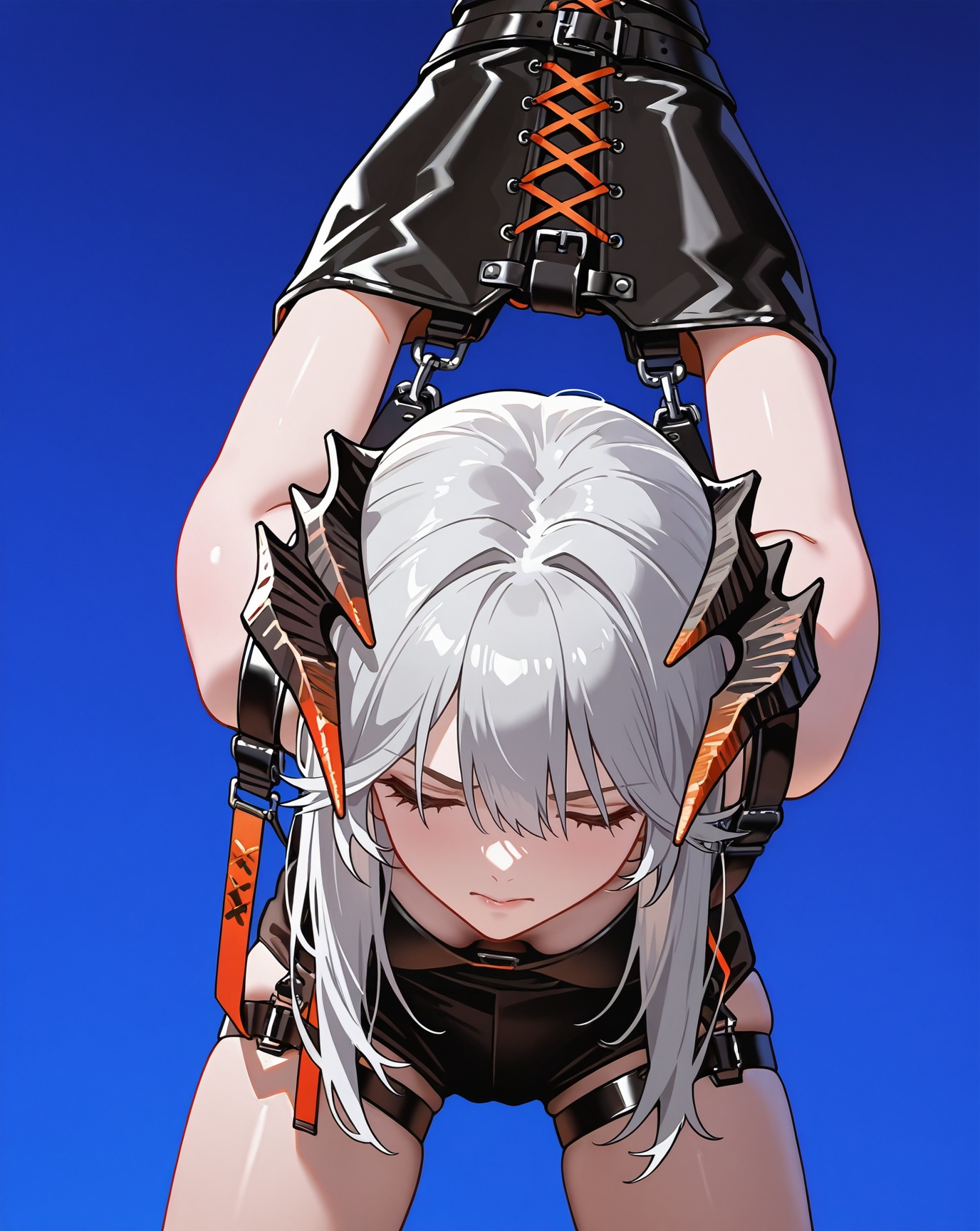 saria (arknights),  1girl,  garterbeltbondage on Tensor.Art