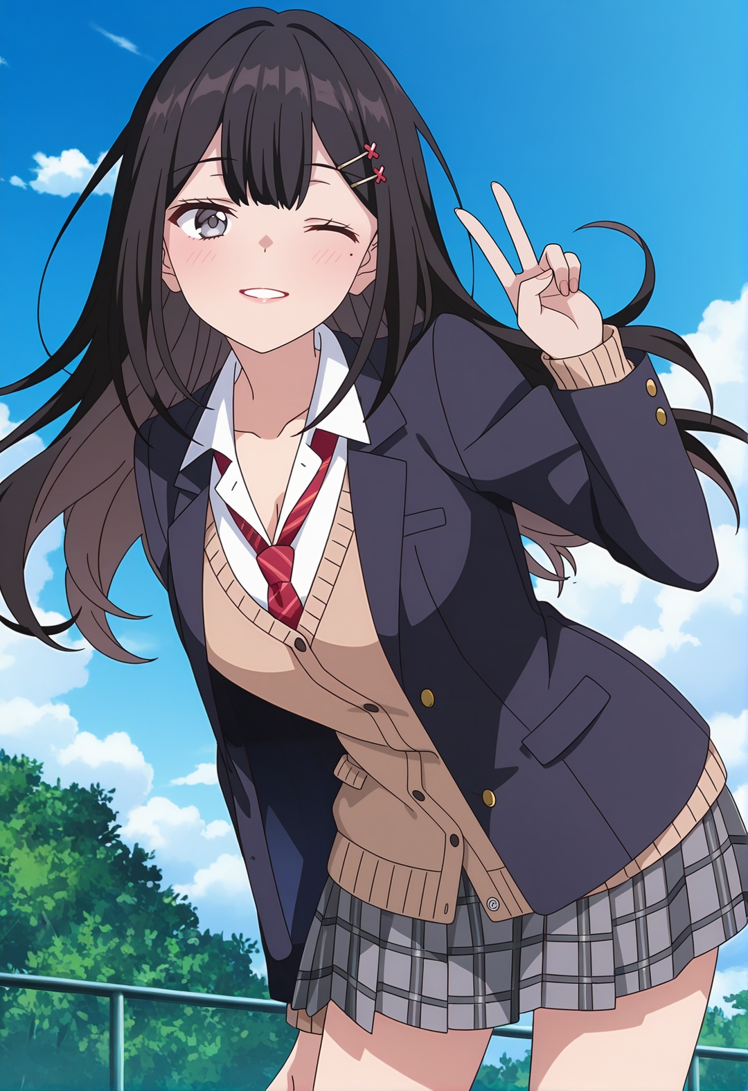 Rion Enomoto,  black hair,  mole by wiehhg_37 on Tensor.Art