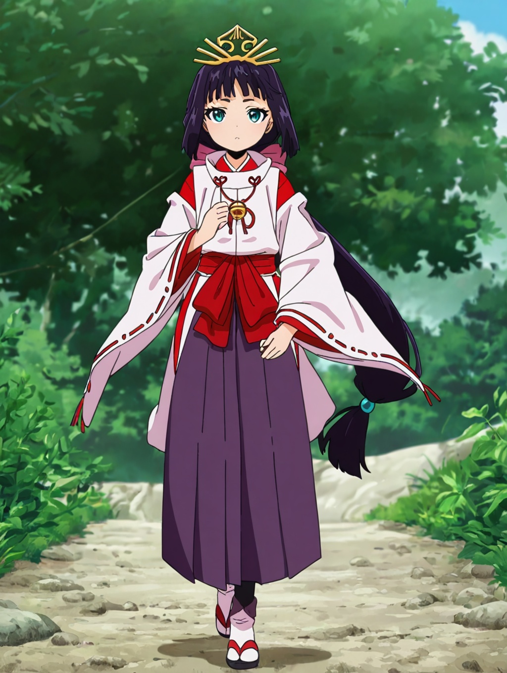 shizuku,  1girl,  miko on Tensor.Art