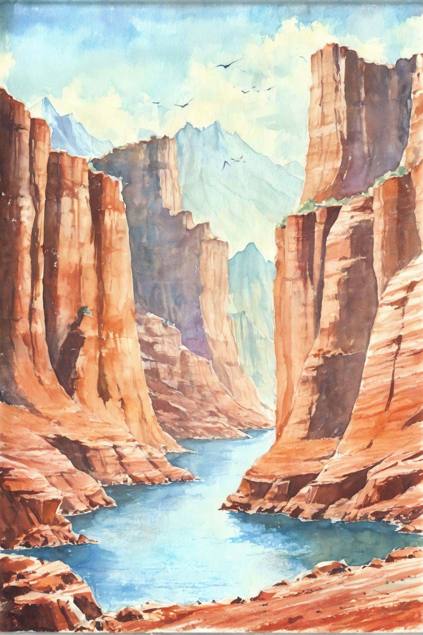no humans,  traditional media,  scenery on Tensor.Art