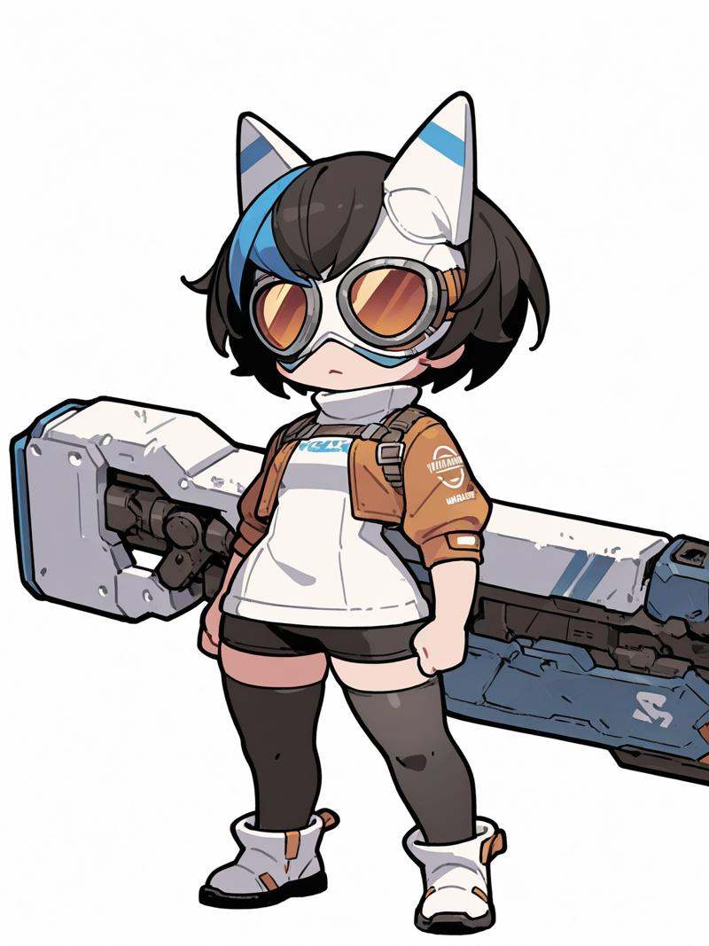 1girl,  solo,  chibi on Tensor.Art