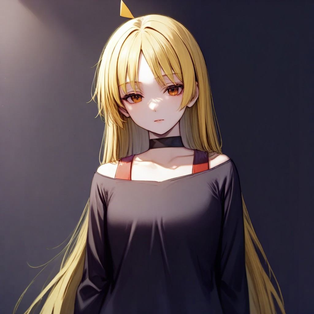 Seika Ijichi,  long blonde hair,  orange eyes on Tensor.Art