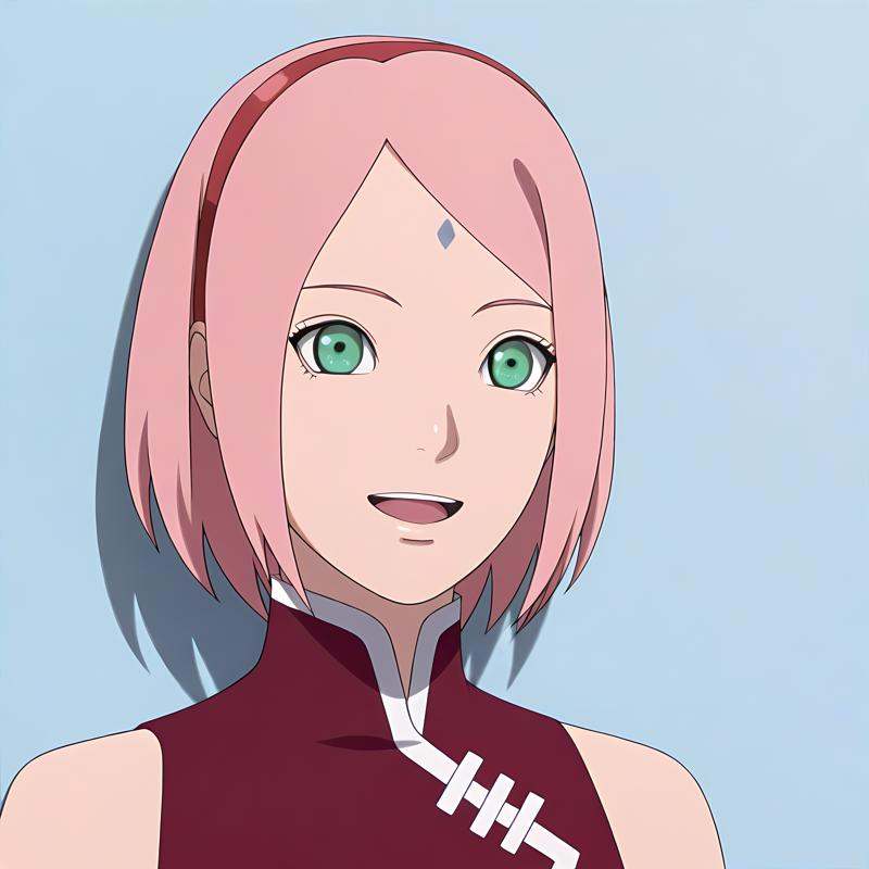 uchiha_sakura,  1girl,  pink hair on Tensor.Art