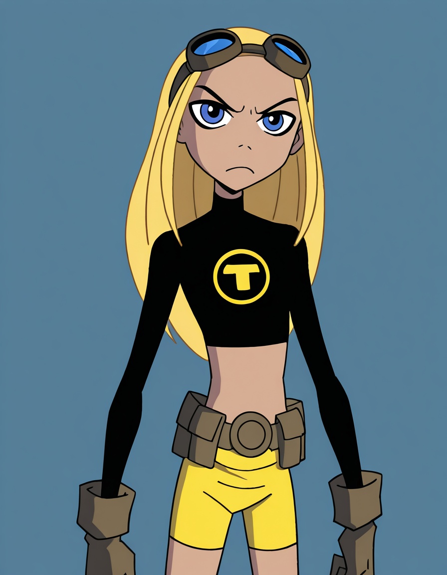 Terra,  1girl,  yellow shorts on Tensor.Art