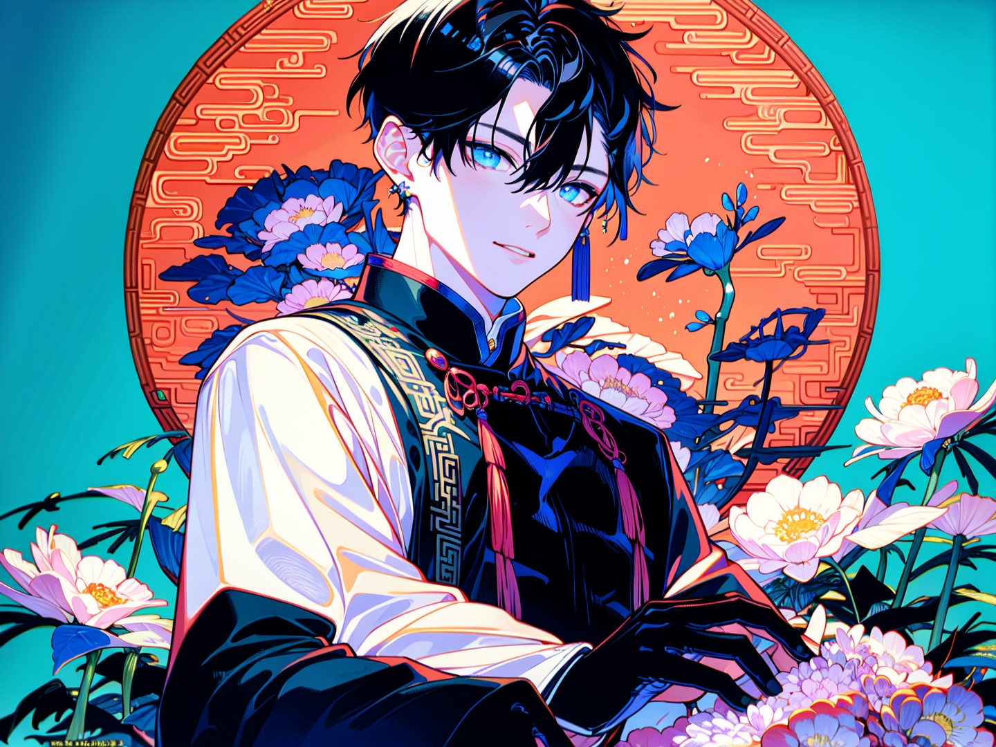 1 boy,  china,  ((( hanfu))) on Tensor.Art