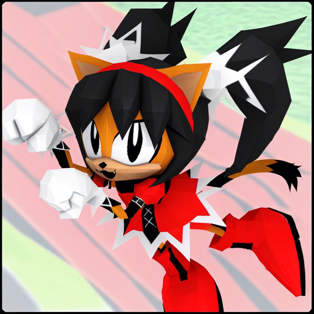 white hairpiece,  bangs,  red boots on Tensor.Art