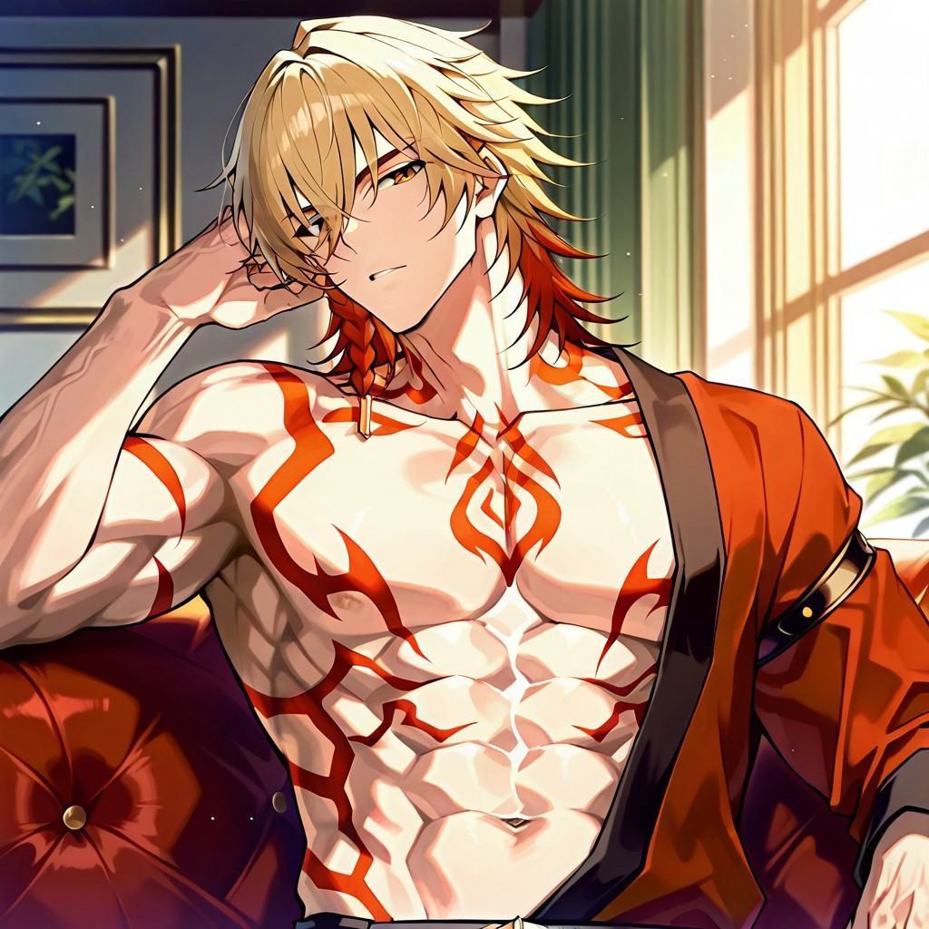 muscular,  pectorals,  1boy on Tensor.Art