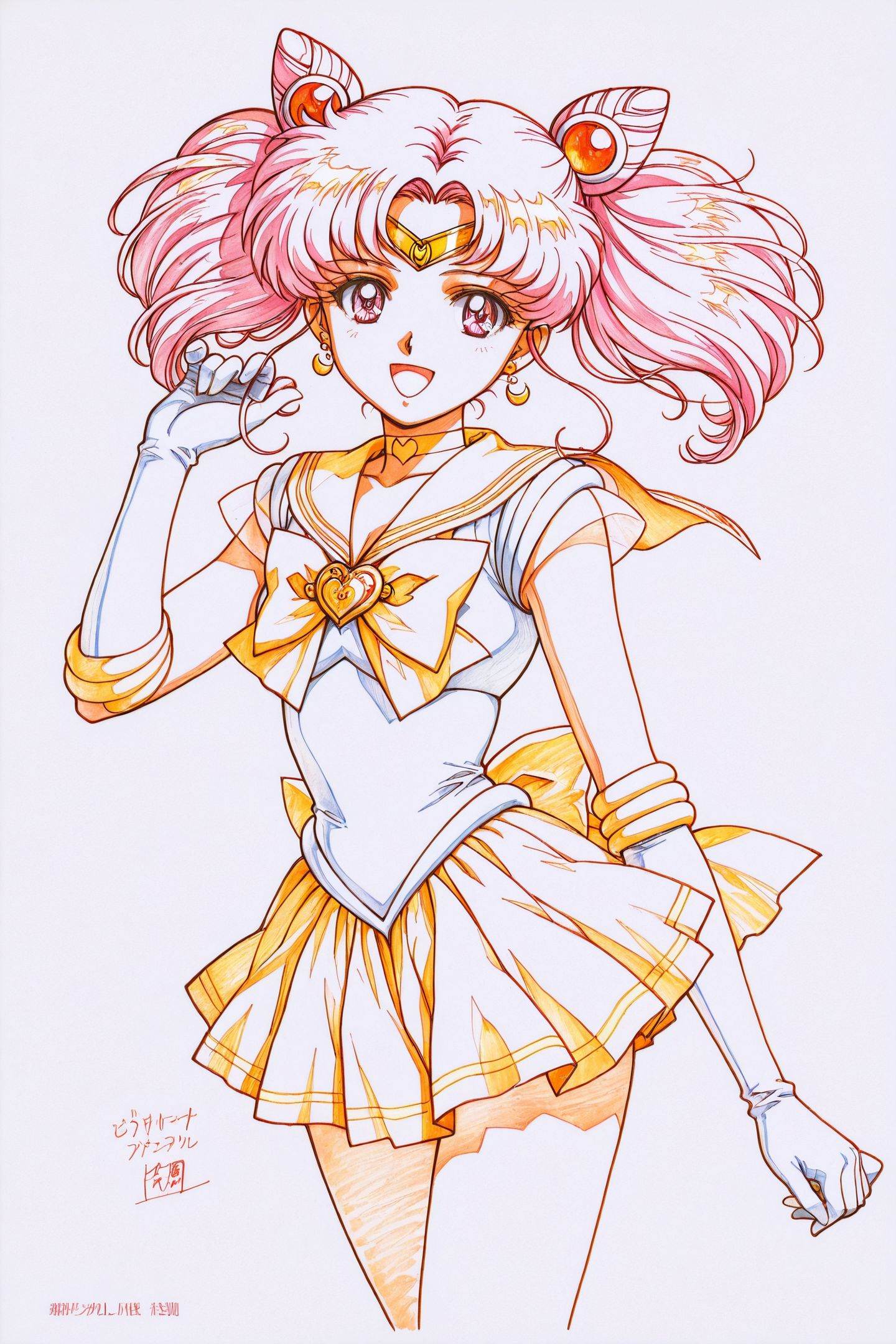 Colorful Line Art,  Sailor Chibi Chibi,  1girl on Tensor.Art