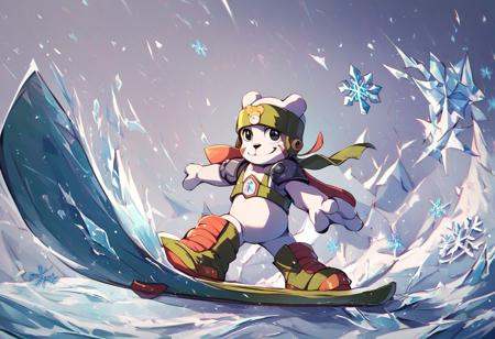 chackmon (character),  digimon (creature),  bear boy on Tensor.Art