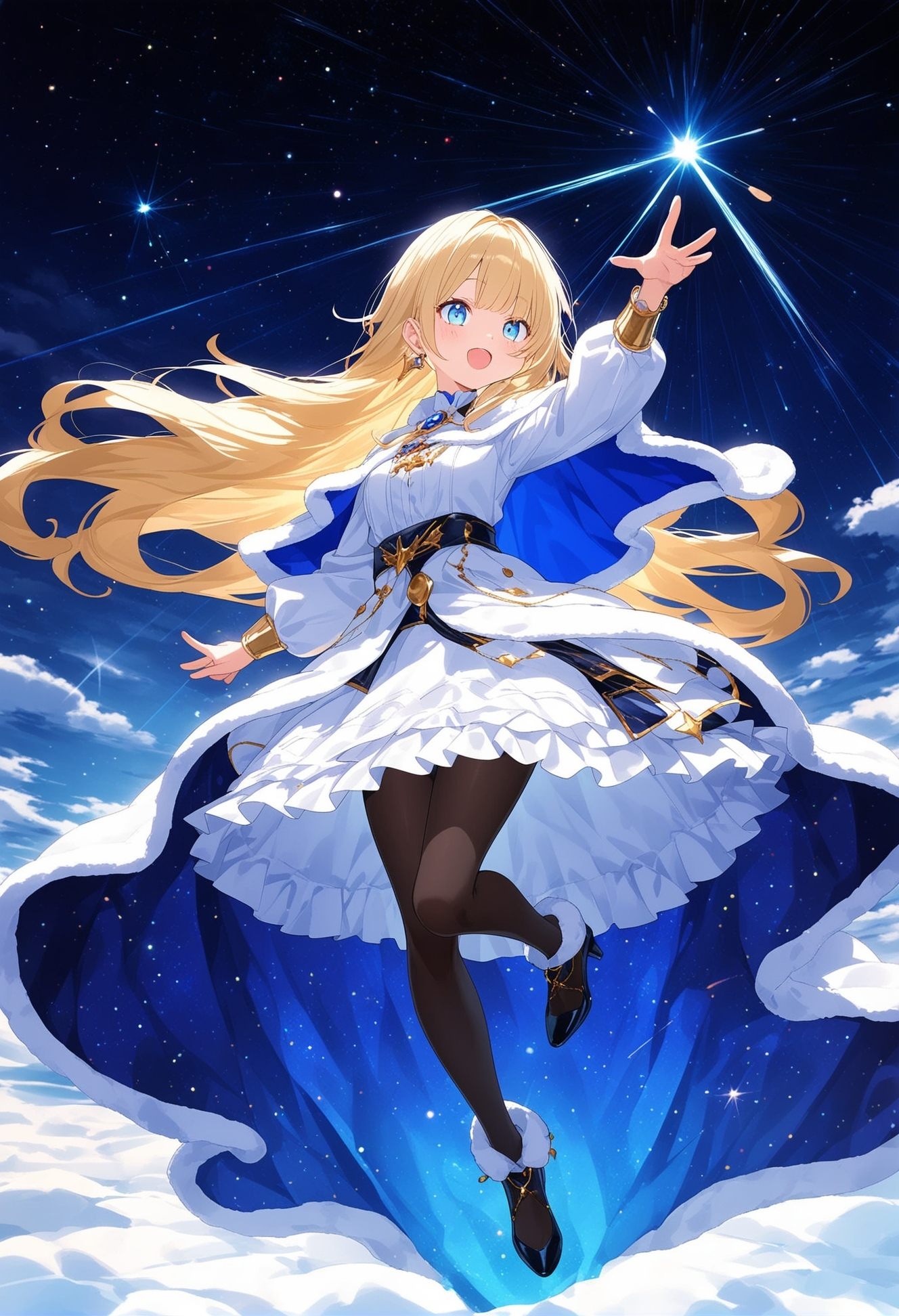 1girl,  blonde hair,  light blue eyes on Tensor.Art