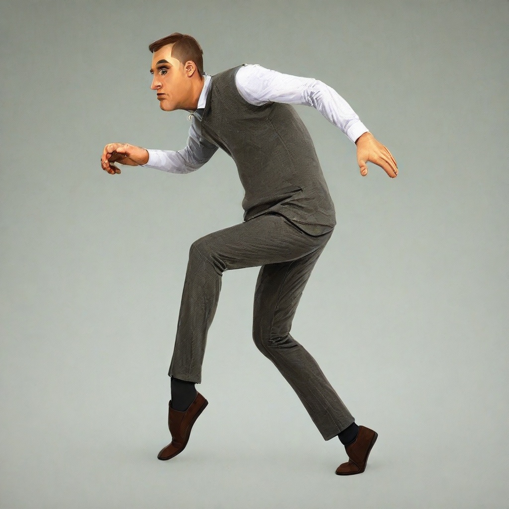1man,  tiptoe,  qu1et on Tensor.Art
