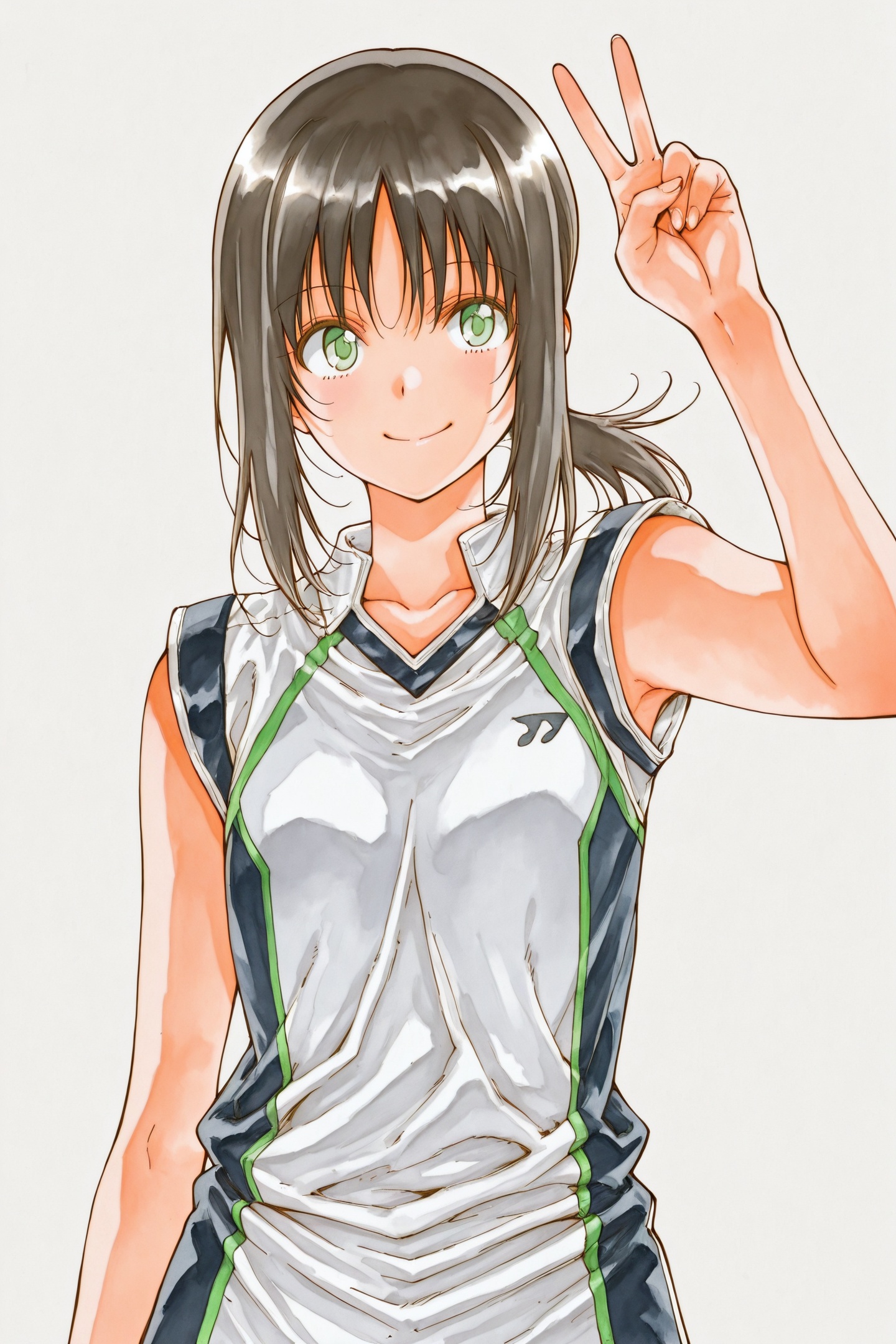 Kohsuke Hamada Style,  Hanesaki Ayano,  green eyes on Tensor.Art