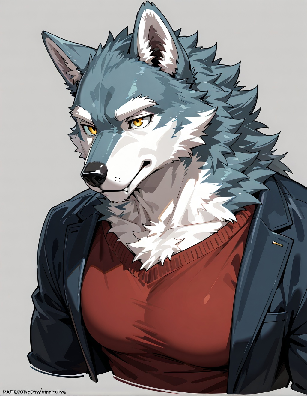 wolf,  anthro on Tensor.Art