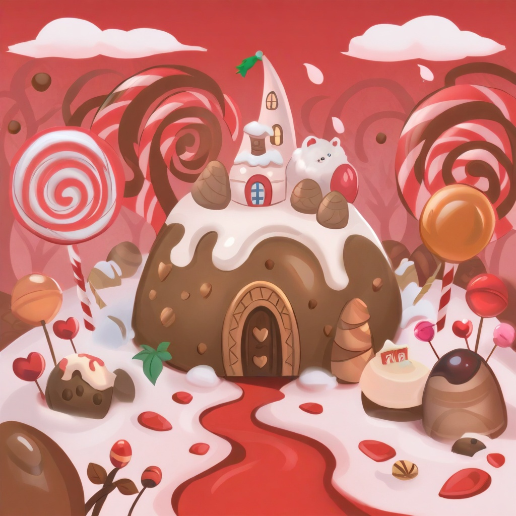 sweetscape,  lollipop plant,  bubblegum forest on Tensor.Art