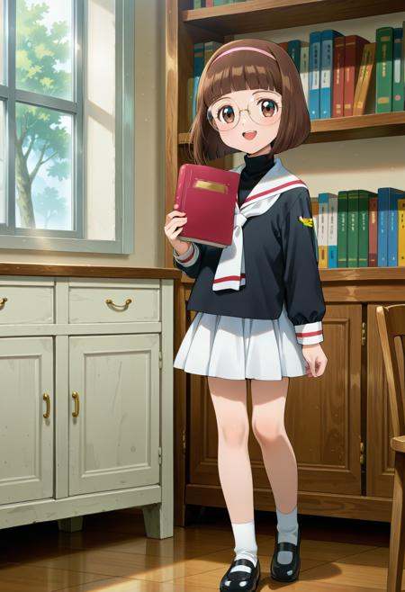 library,  BREAK,  open smile on Tensor.Art