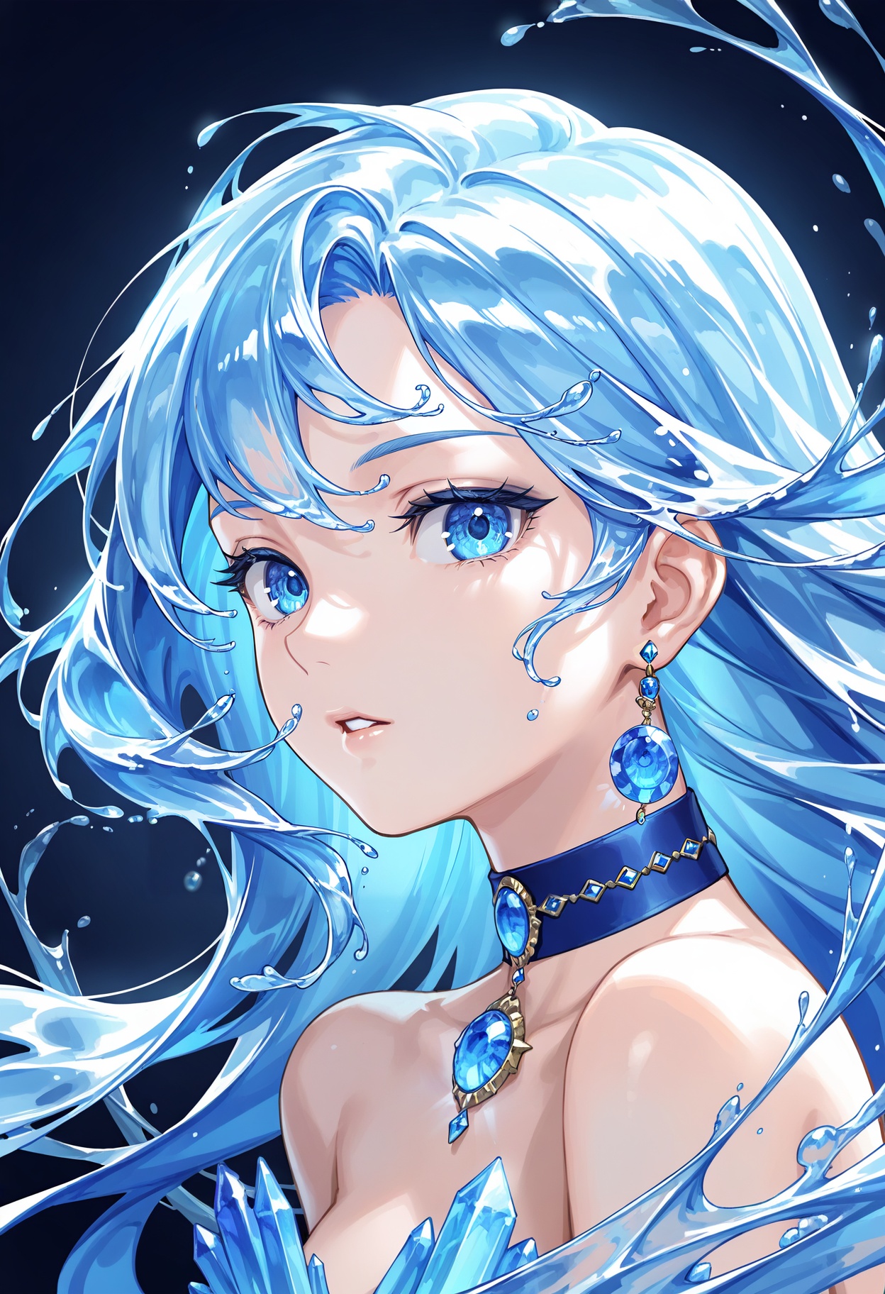 1girl,  solo,  blue eyes on Tensor.Art