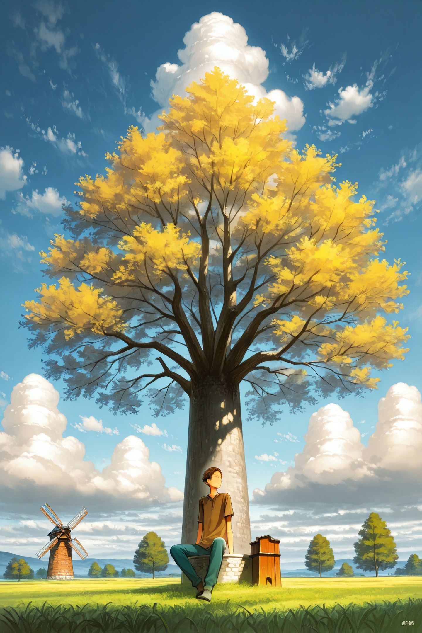 outdoors,  grass,  sky on Tensor.Art