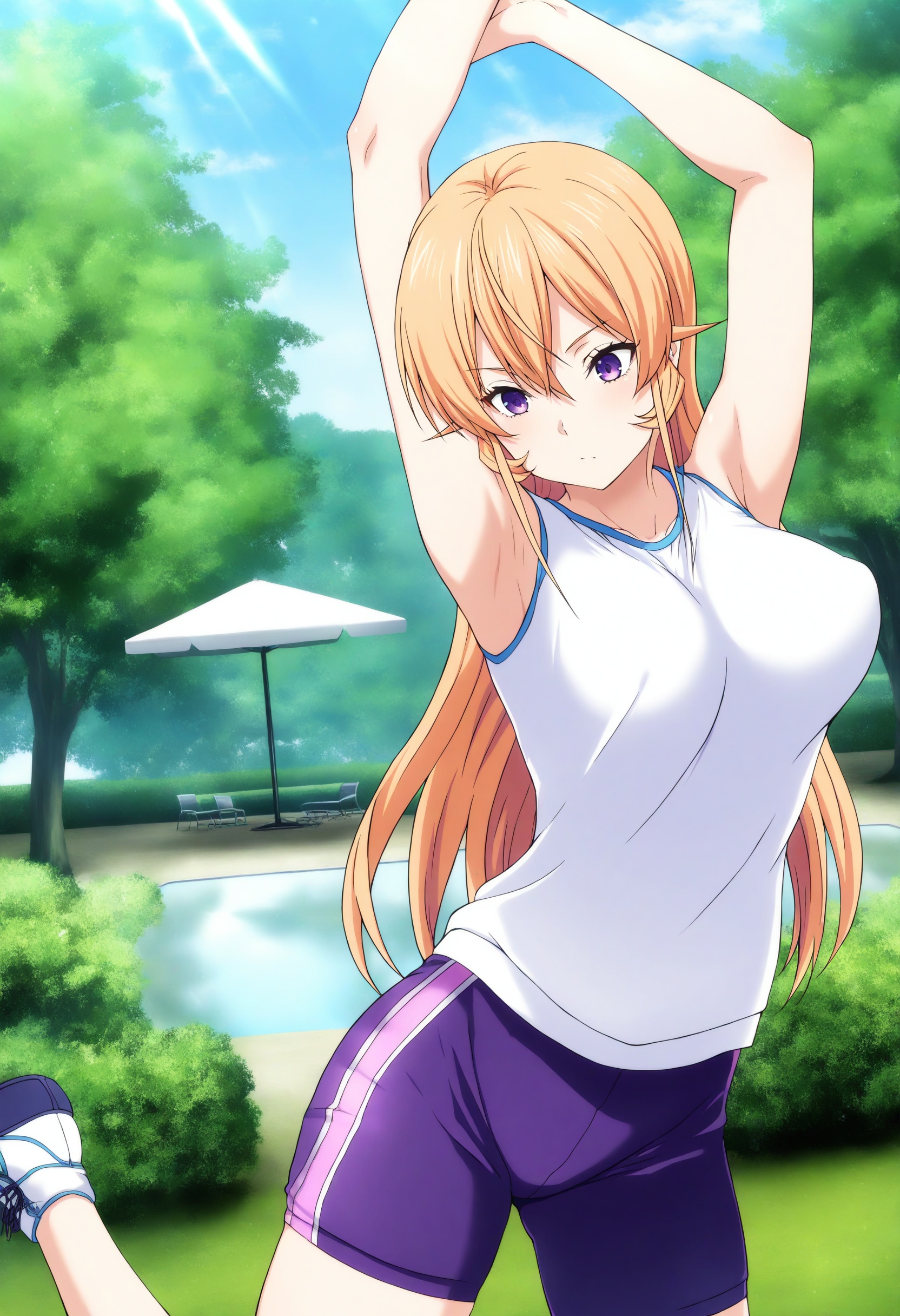 sysdeep_erina,  blonde hair,  purple eyes on Tensor.Art