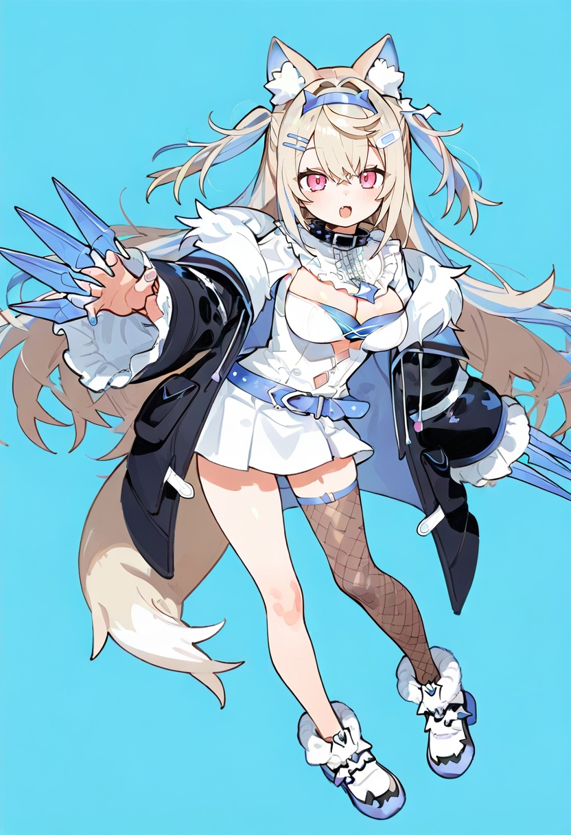 1girl,  fuwawa abyssgard,  fuwawa abyssgard \(1st costume\) on Tensor.Art